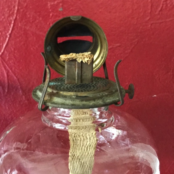 P&A Eagle Accents Vintage Glass Pa Eagle Oil Lamp Poshmark